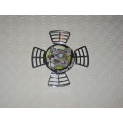 Kit de 4 grilles CHROMEES de refroidissement de frein à disque Lambretta type "Origine" chez scooter passion en belgique