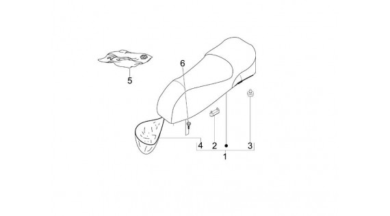 Selle et compartiment de selle 