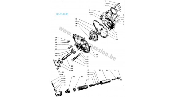 Achter overbrugging en achterophanging Lambretta C
